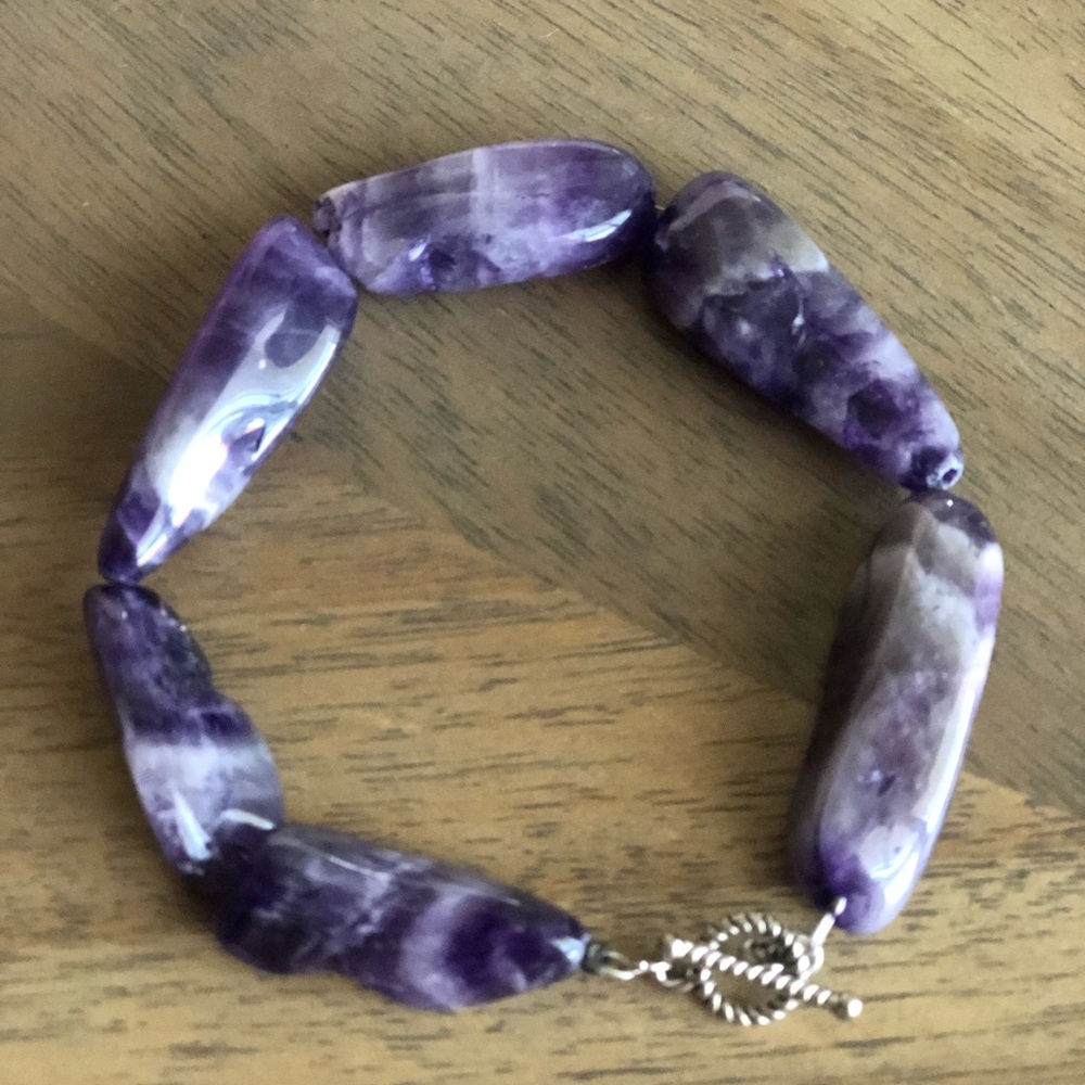 Purple chlorite bracelet